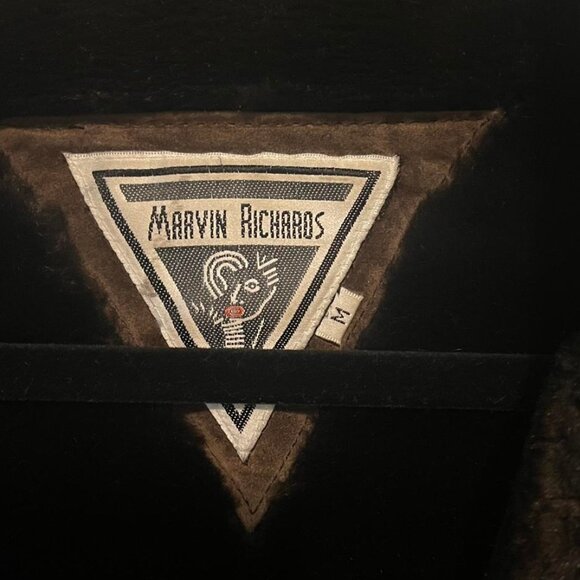 Genuine Leather Shearling Fur Coat - Picture 2 of 6